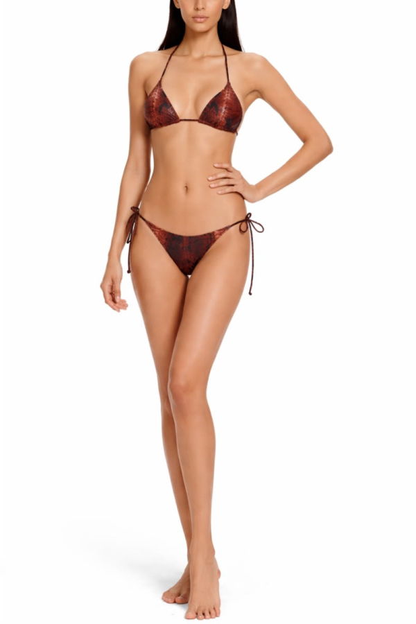 Jean Paul Gaultier Python Print Bikini - Multicolour