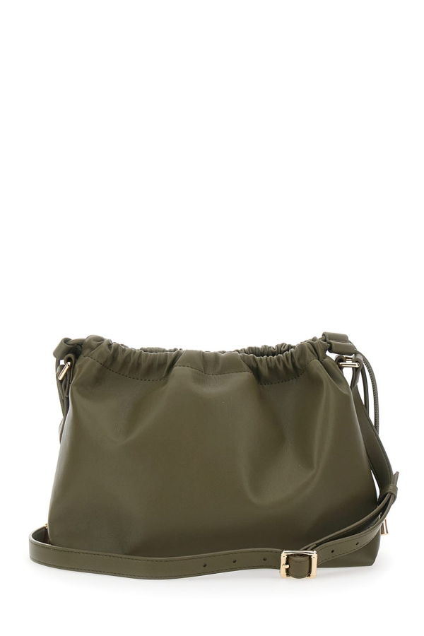 A.P.C. Crossbody Bag With Logo Lettering And Drawstring Closure - Green