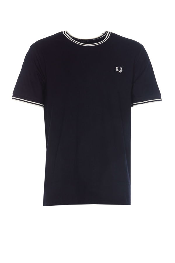 Fred Perry Twin T-Shirt - Navy