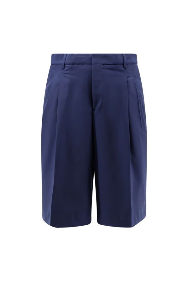 Ami Alexandre Mattiussi Virgin Wool Shorts - Encre