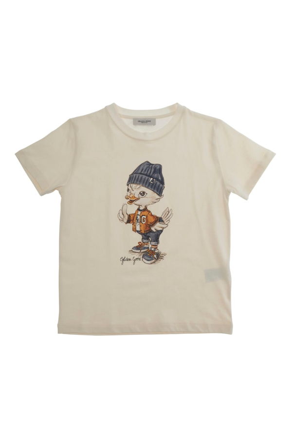 KIDS Golden Goose Crewneck T-Shirt - White