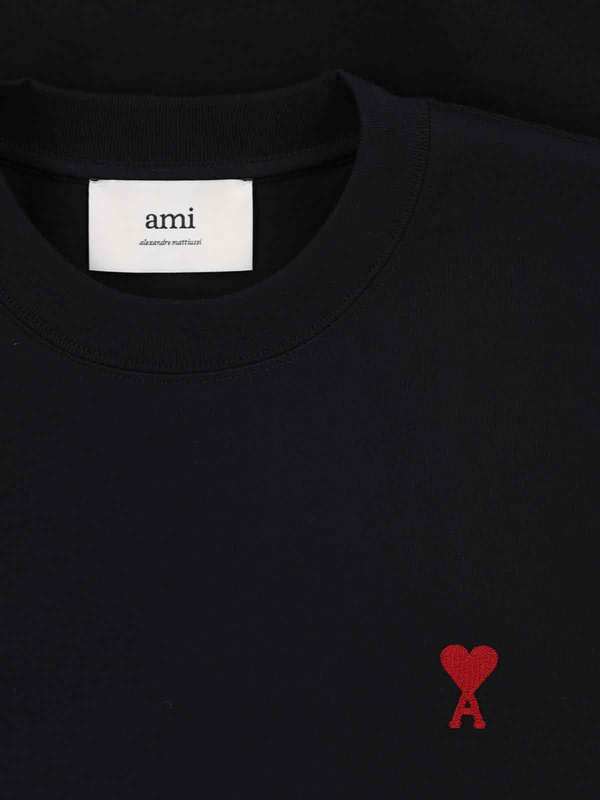 Ami Alexandre Mattiussi Ami De Coeur T-Shirt - Black