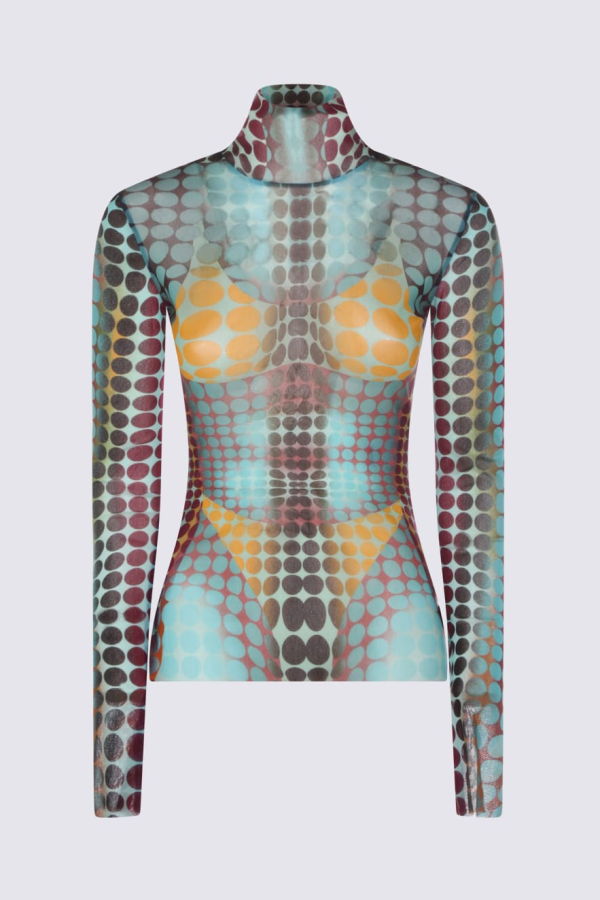 Jean Paul Gaultier Colorful Top - Blue/Purple/Yellow