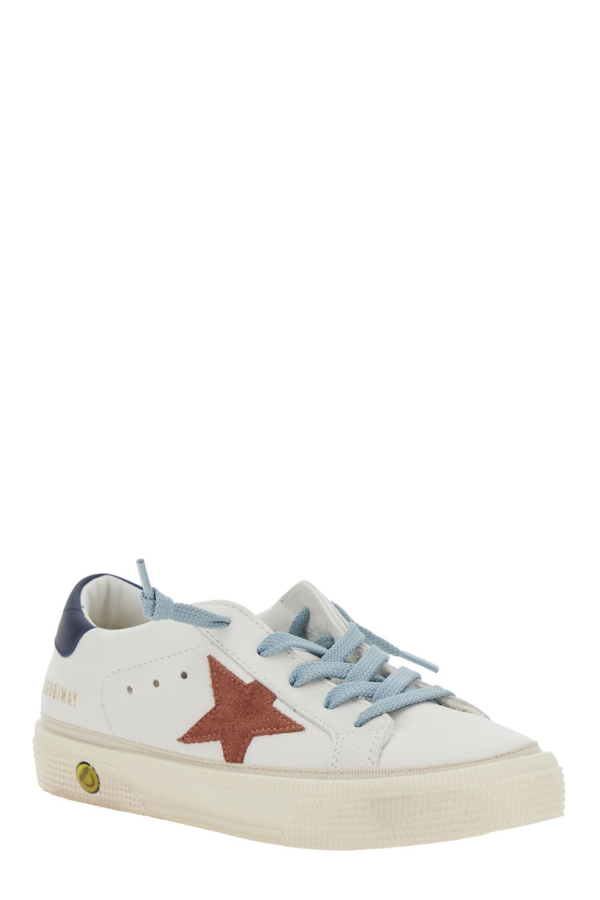 KIDS Golden Goose May Low Top Sneakers - White