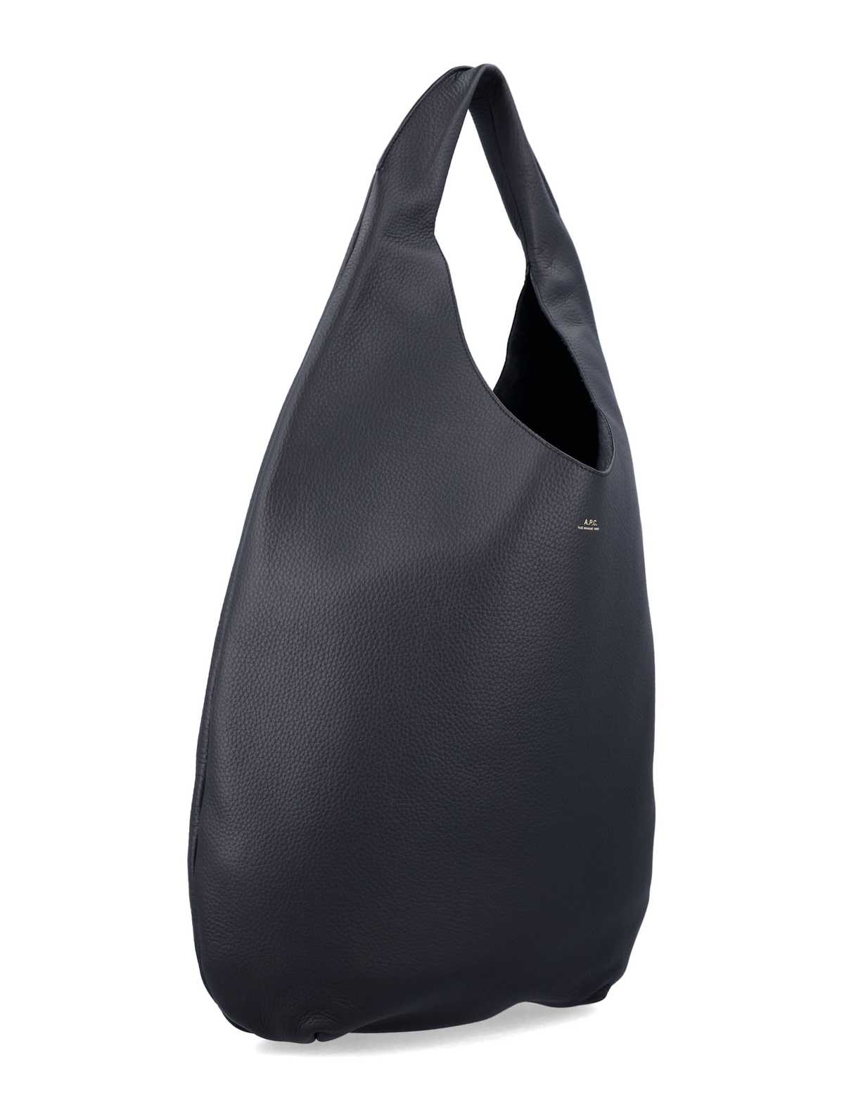 A.P.C. Le Neige Grained Leather Handbag - Black - Image 2 of 3