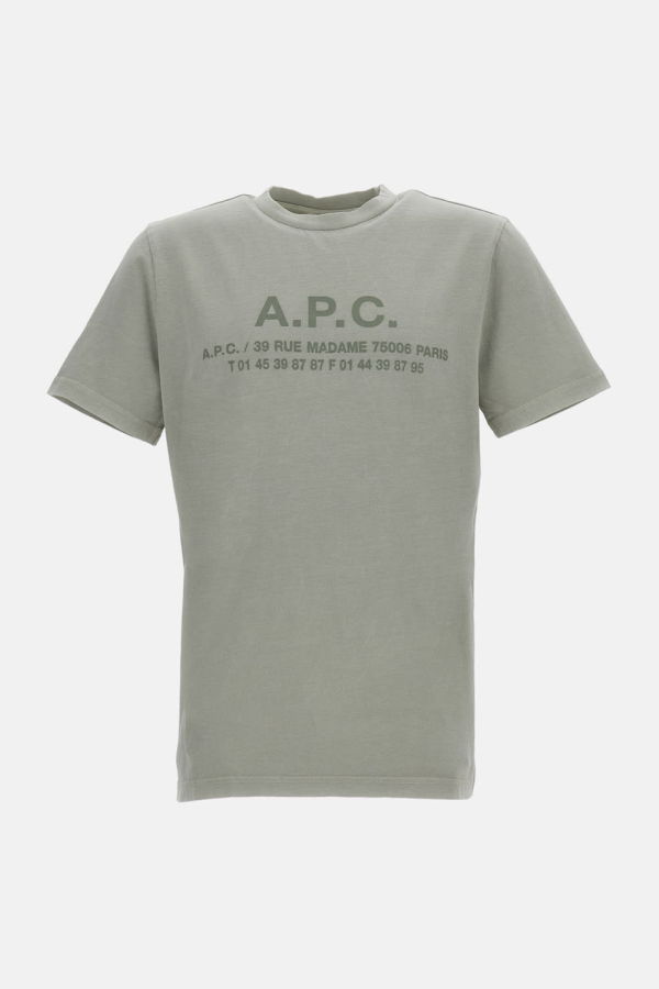 A.P.C. Short-Sleeve Print Tee - Green