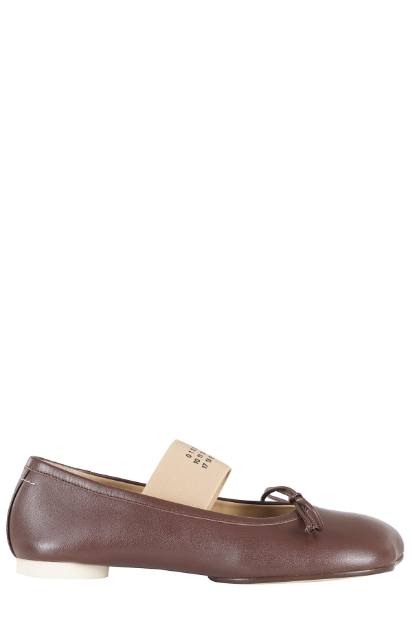 MM6 Maison Margiela Ballet Shoe Flats - Brown