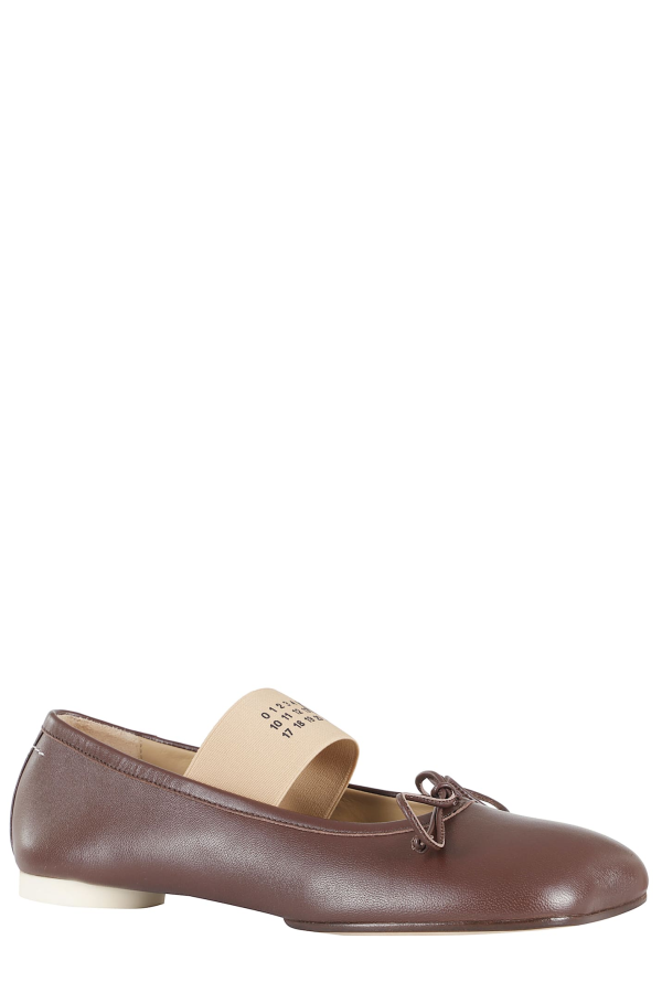 MM6 Maison Margiela Ballet Shoe Flats - Brown