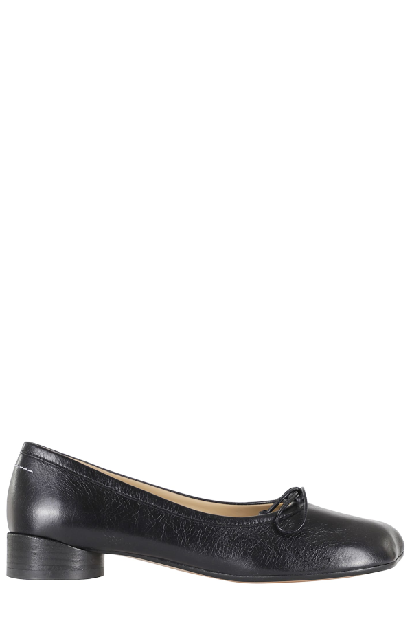 MM6 Maison Margiela Ballet Shoe Flats - Black