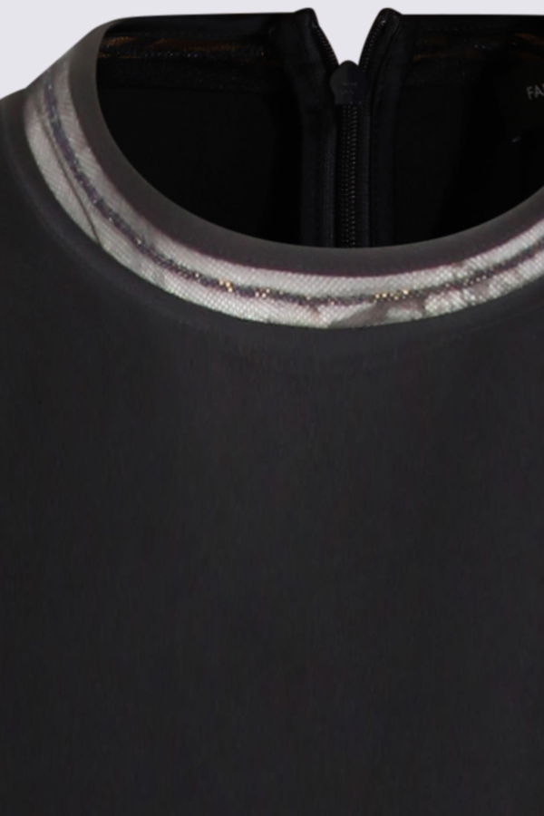 Fabiana Filippi Navy Viscose Dress - Navy