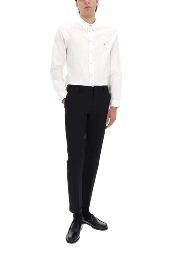 PAUL SMITH Cotton Tailored Pants - Black