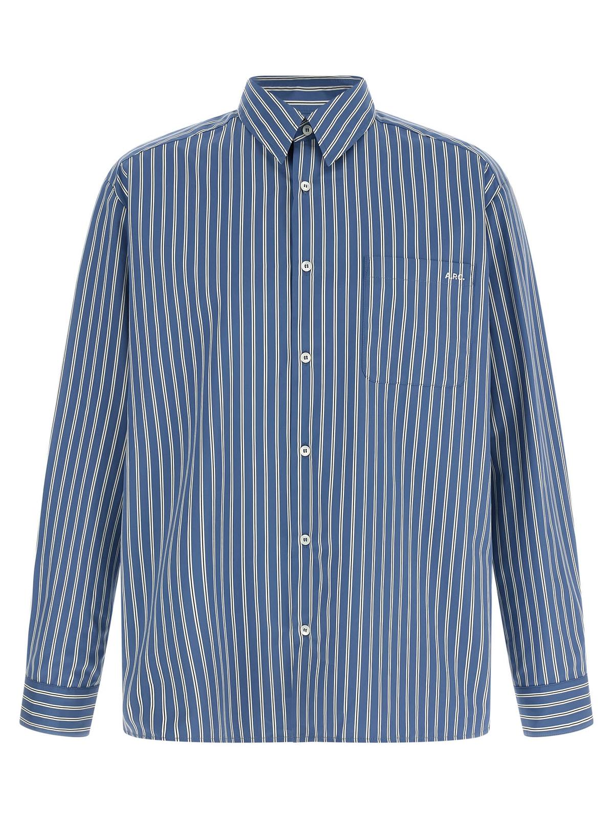 A.P.C. Malo Shirt - Blue - Image 1 of 4
