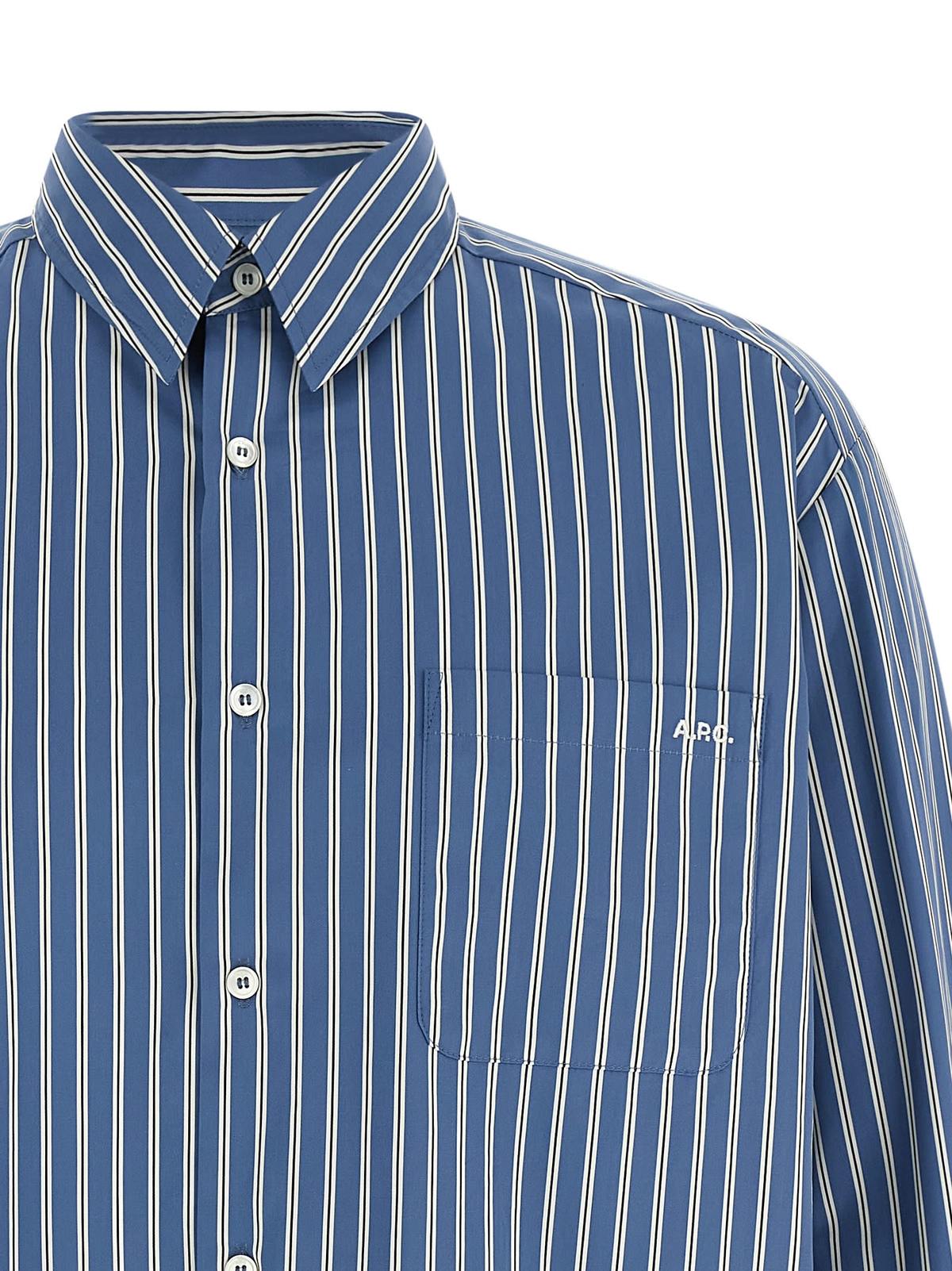 A.P.C. Malo Shirt - Blue - Image 3 of 4