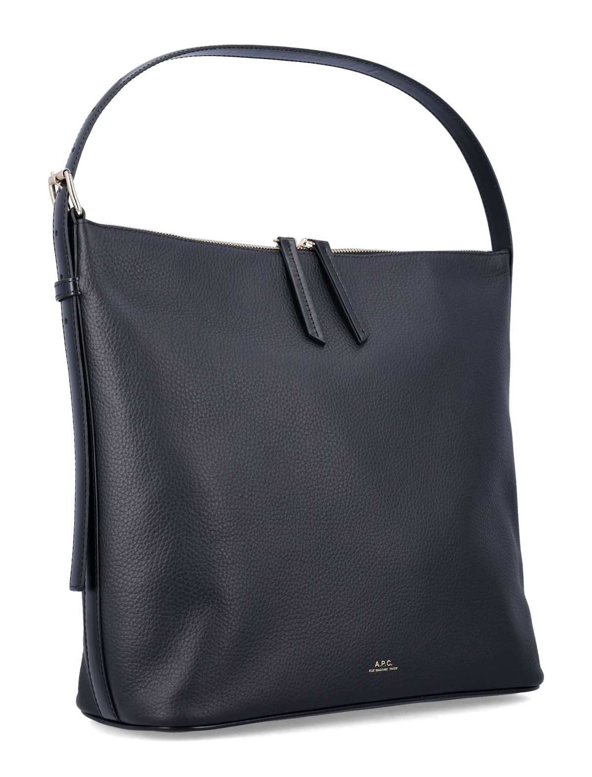 A.P.C. Vera Leather Shoulder Bag - Black - Image 2 of 3