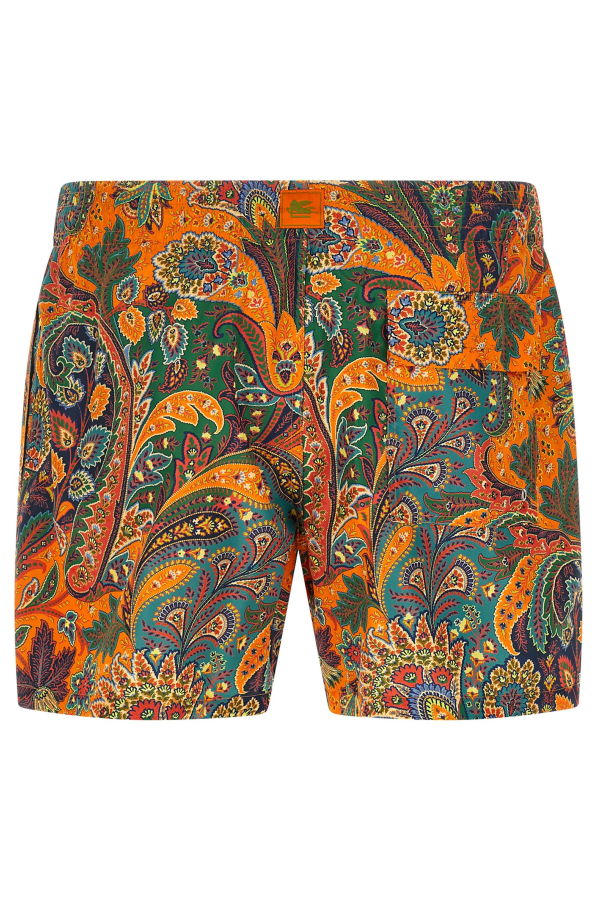 Etro Paisley Floral Swimsuit - Orange