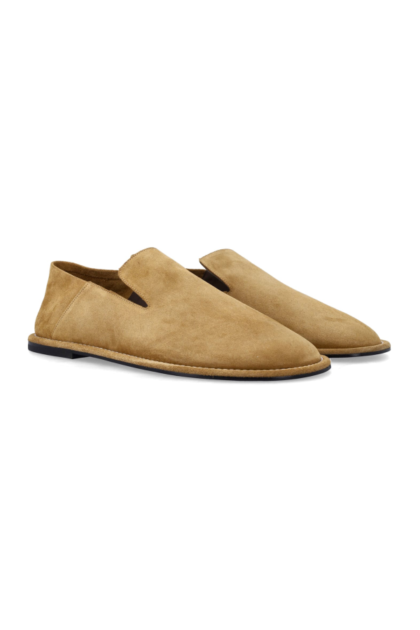 Ami Alexandre Mattiussi Ami Paris Midi Slippers Loafers - Beige