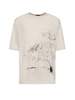Ann Demeulemeester Wild Wind Blows Cotton T-Shirt - Ivory - Thumbnail 1