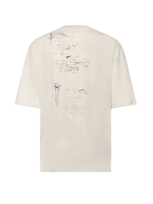Ann Demeulemeester Wild Wind Blows Cotton T-Shirt - Ivory