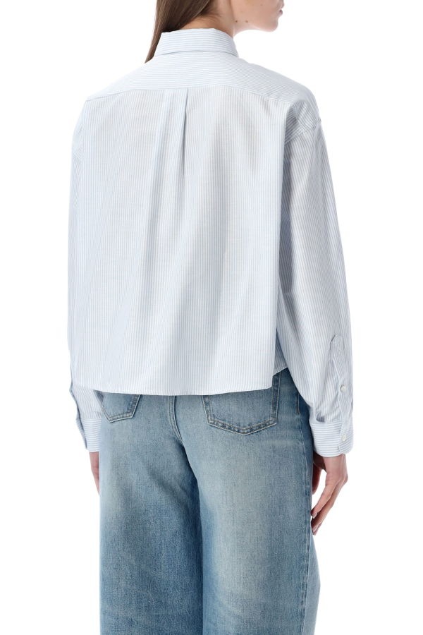 A.P.C. Striped Cotton Shirt - Blue White