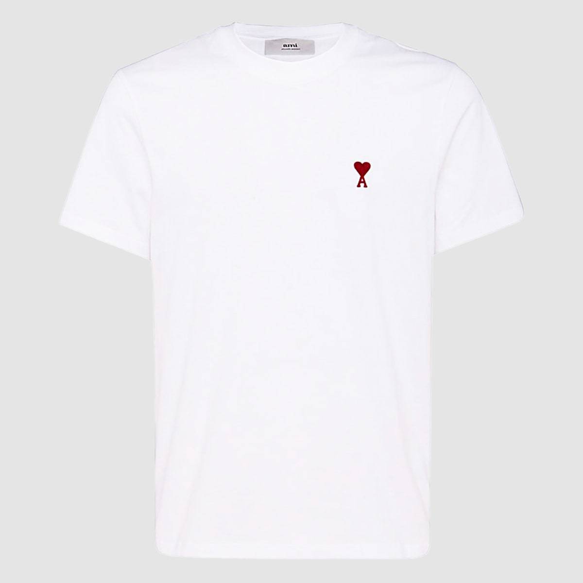 Ami Alexandre Mattiussi Cotton T-Shirt Tee - White - Image 1 of 2