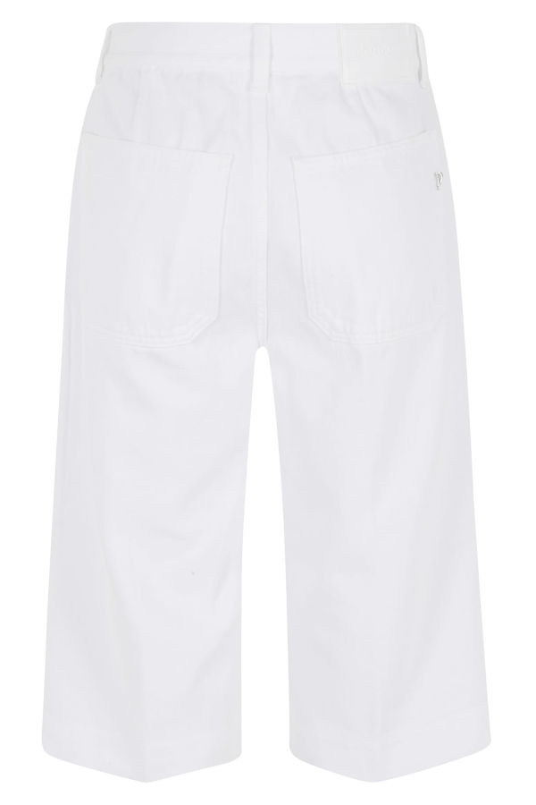 Dondup Regular Delfine In Bull Fisso Shorts - White