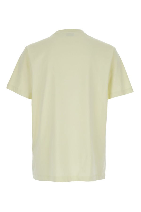 Off-White Light Yellow Crew-Neck Logo T-Shirt - Yellow