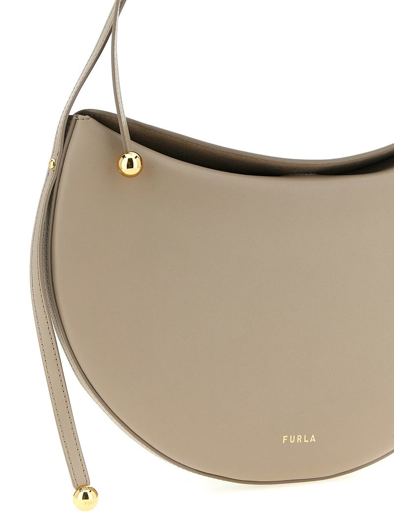 Furla Moonstone Small Shoulder Bag - Beige