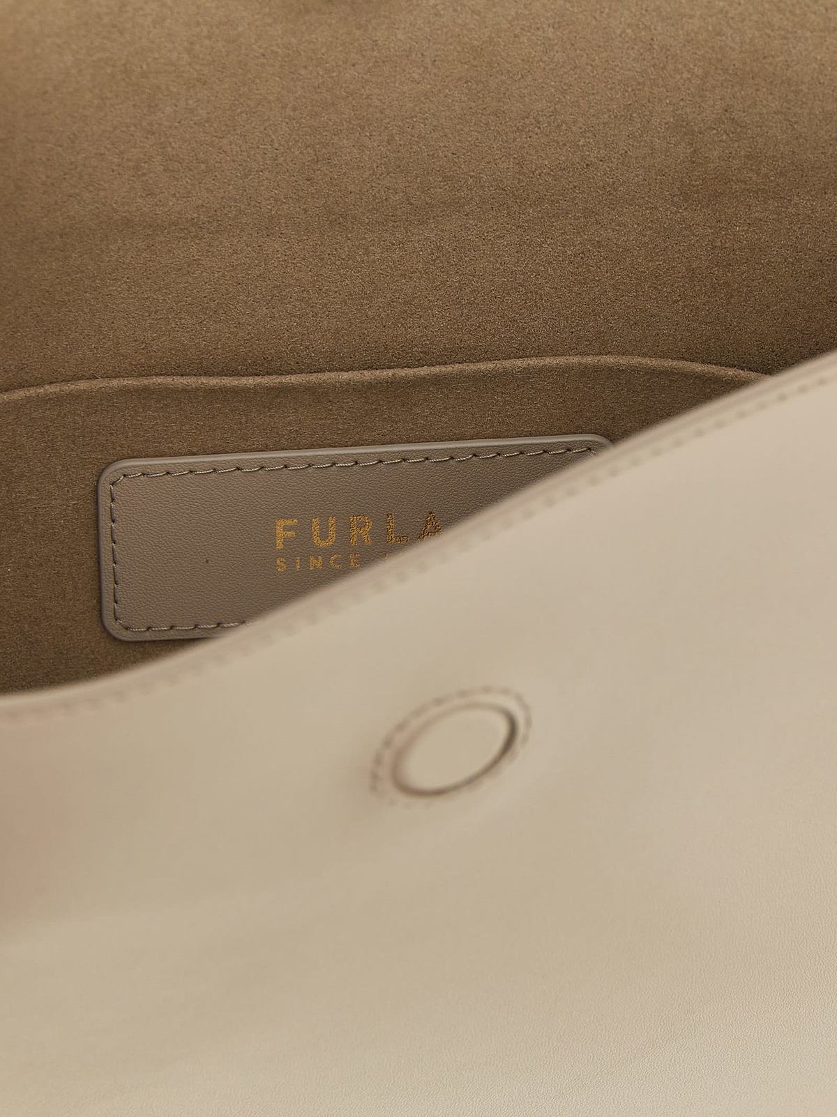 Furla Moonstone Small Shoulder Bag - Beige - Image 4 of 4
