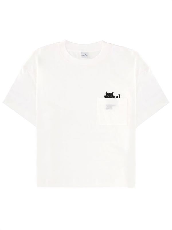 PAUL SMITH PS by Paul Smith Cat T-Shirt - White