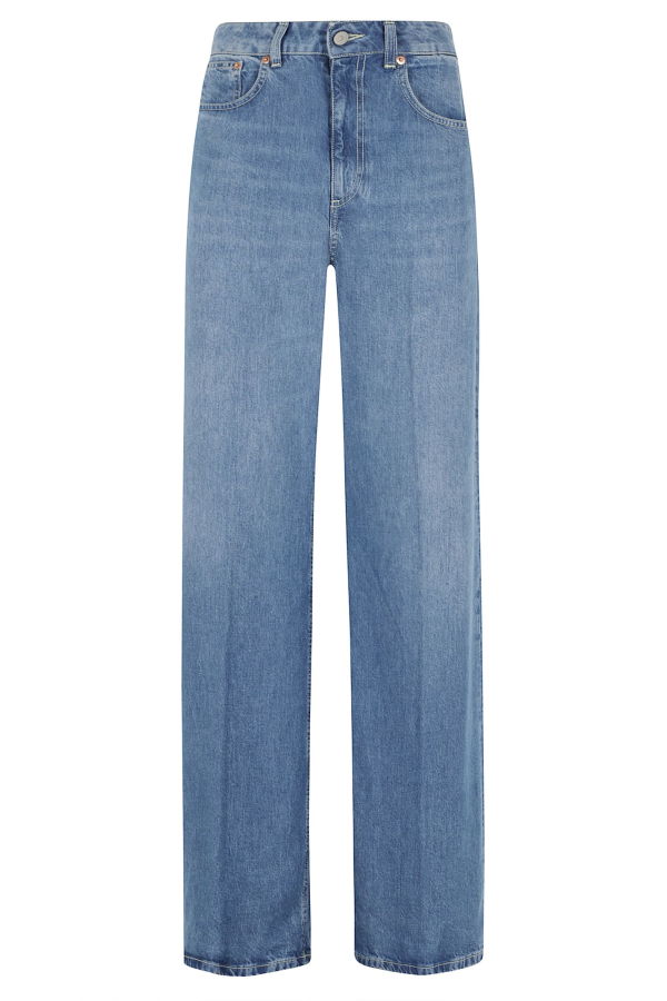 Dondup Beatrix Wide Leg Jeans - Blue