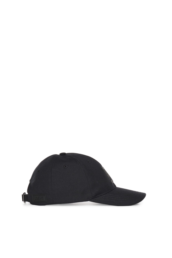LOEWE Hat With Canvas Appliqué Hat - Black