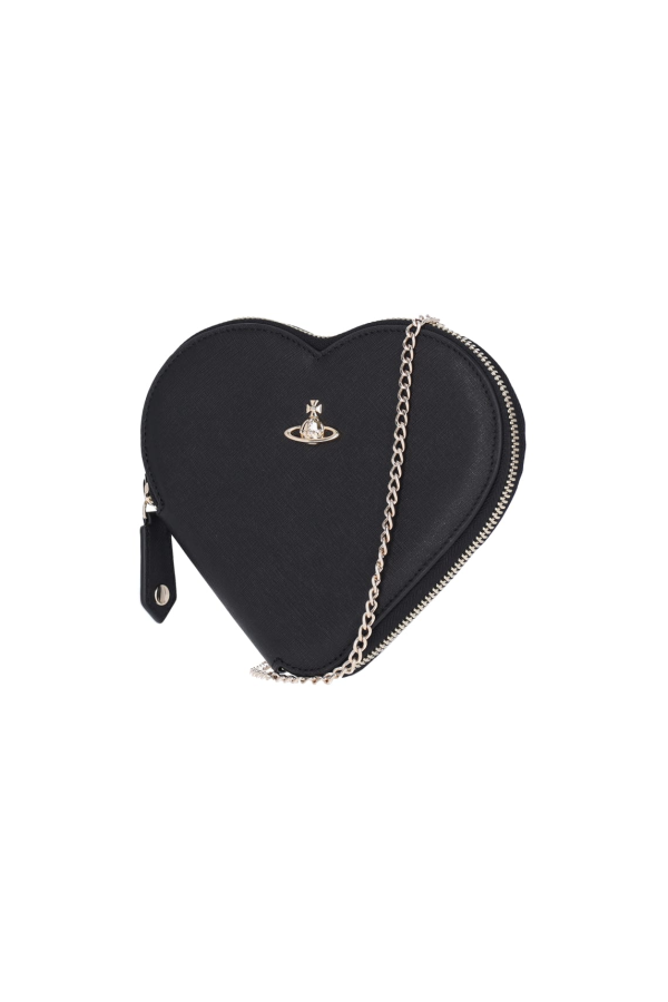 Vivienne Westwood New Heart Crossbody Bag - Black