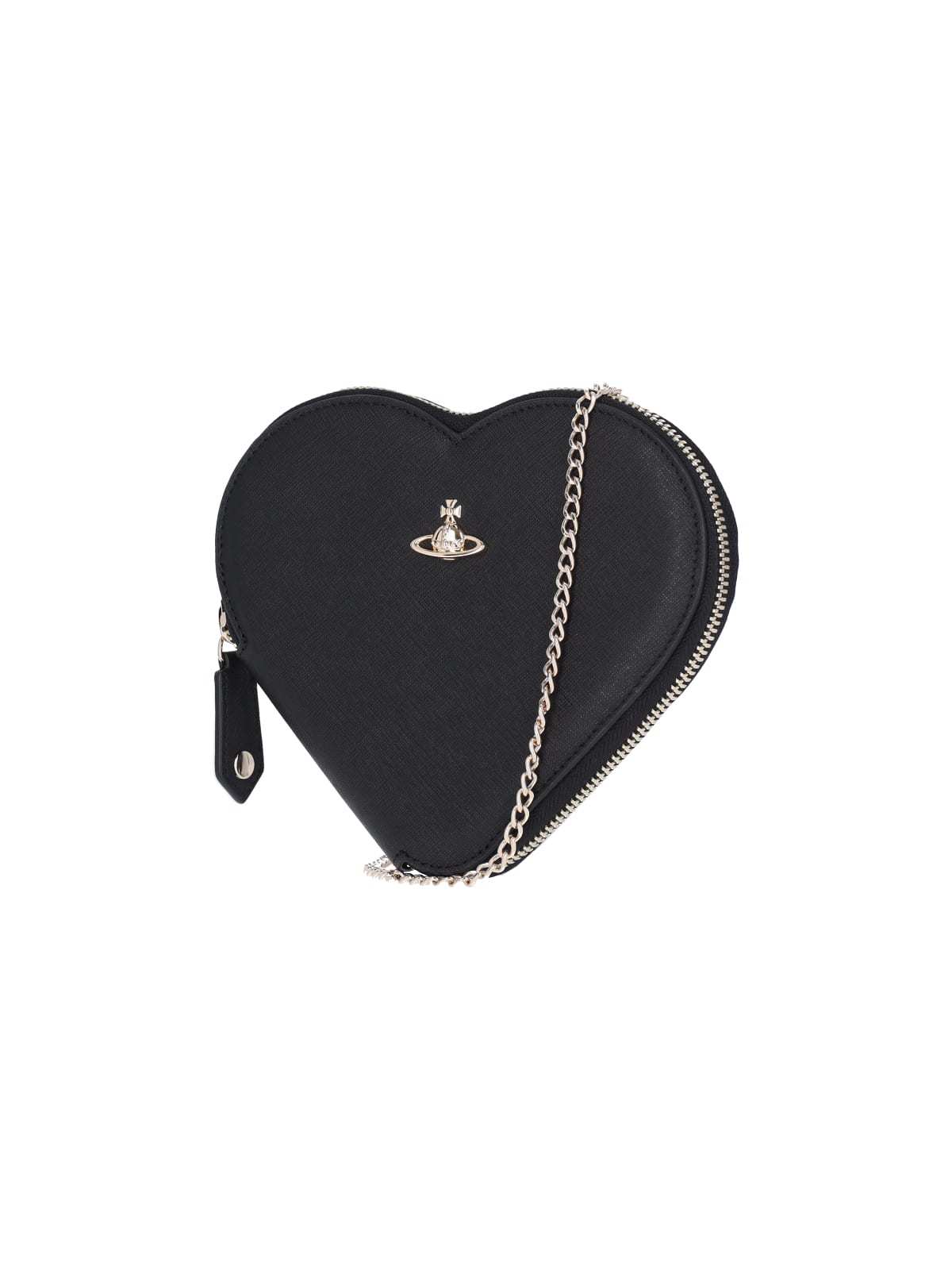 Vivienne Westwood New Heart Crossbody Bag - Black - Image 2 of 5