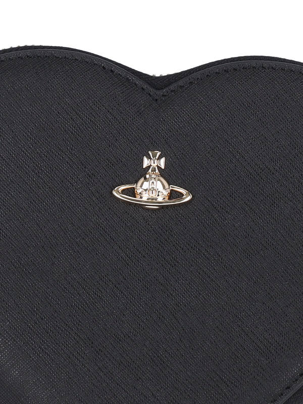 Vivienne Westwood New Heart Crossbody Bag - Black