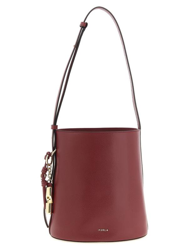 Furla Roxie Small Bucket Bag Shoulder Bag - Bordeaux