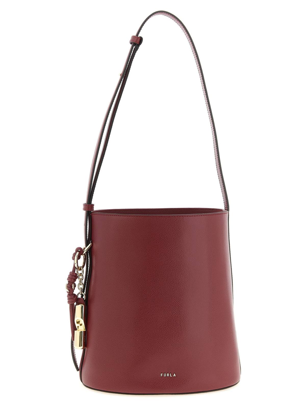 Furla Roxie Small Bucket Bag Shoulder Bag - Bordeaux - Image 1 of 4