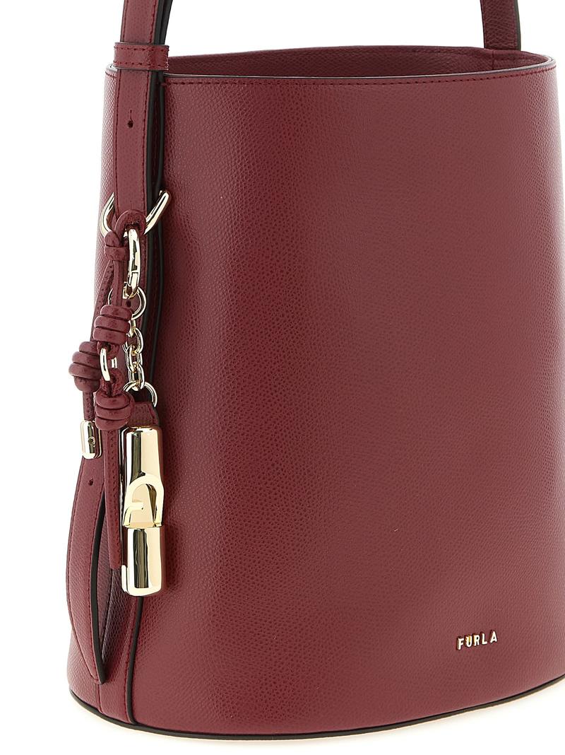 Furla Roxie Small Bucket Bag Shoulder Bag - Bordeaux
