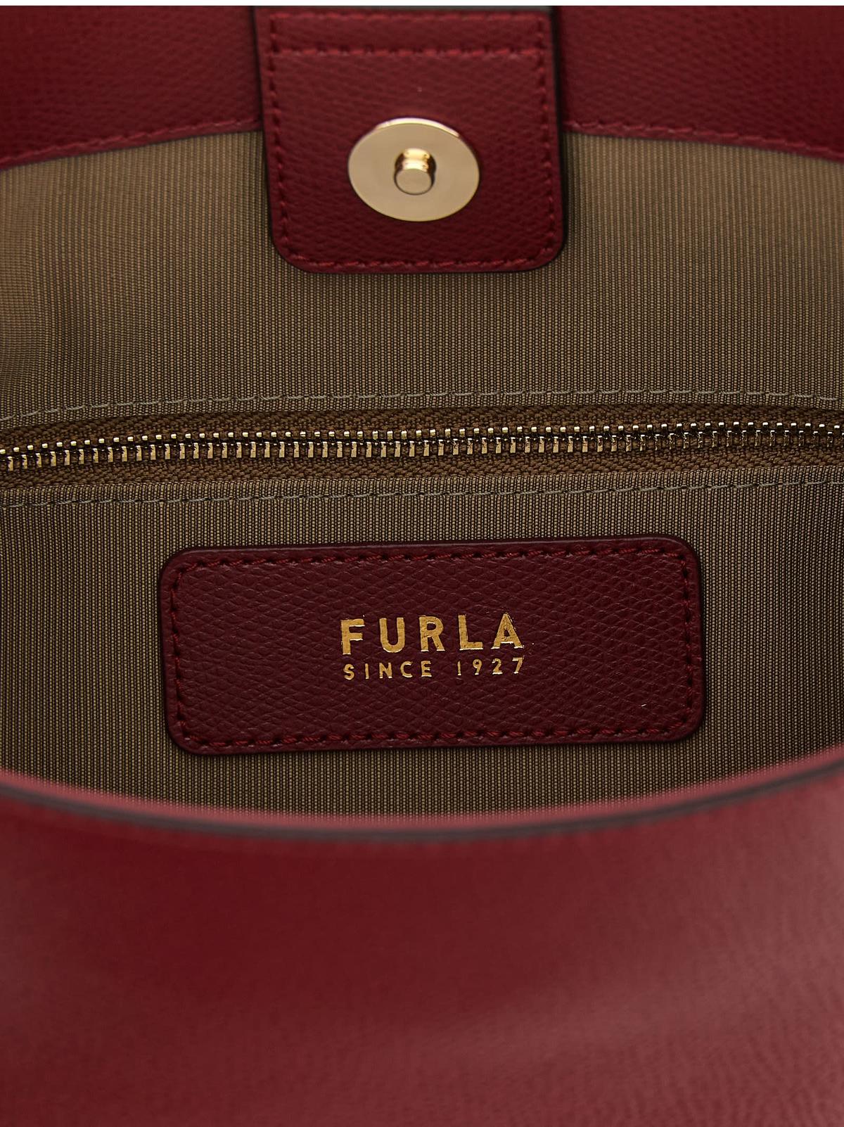 Furla Roxie Small Bucket Bag Shoulder Bag - Bordeaux - Image 4 of 4