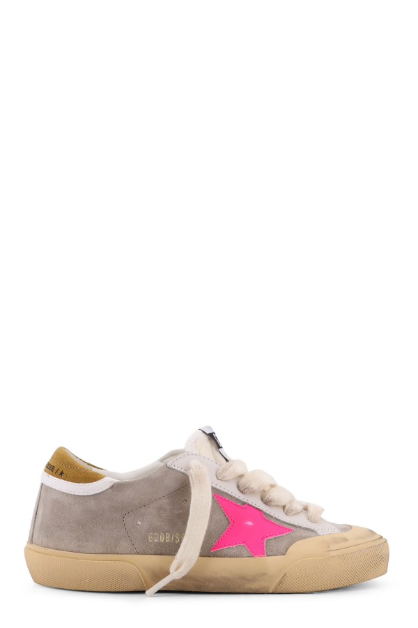 Golden Goose Super Star Penstar With Half Fox Suede Sneakers - Milkfuxia
