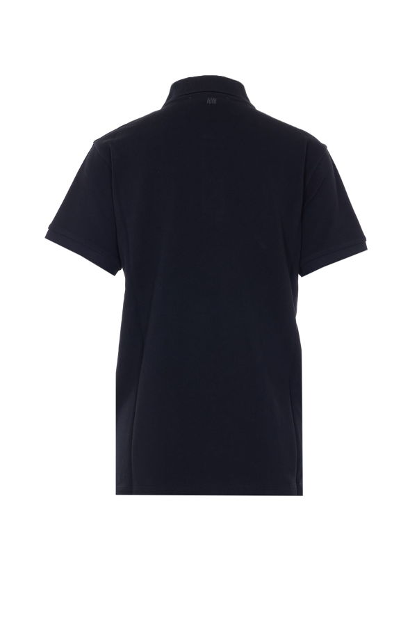 Ami Alexandre Mattiussi Ami De Coeur Polo Shirt - Black