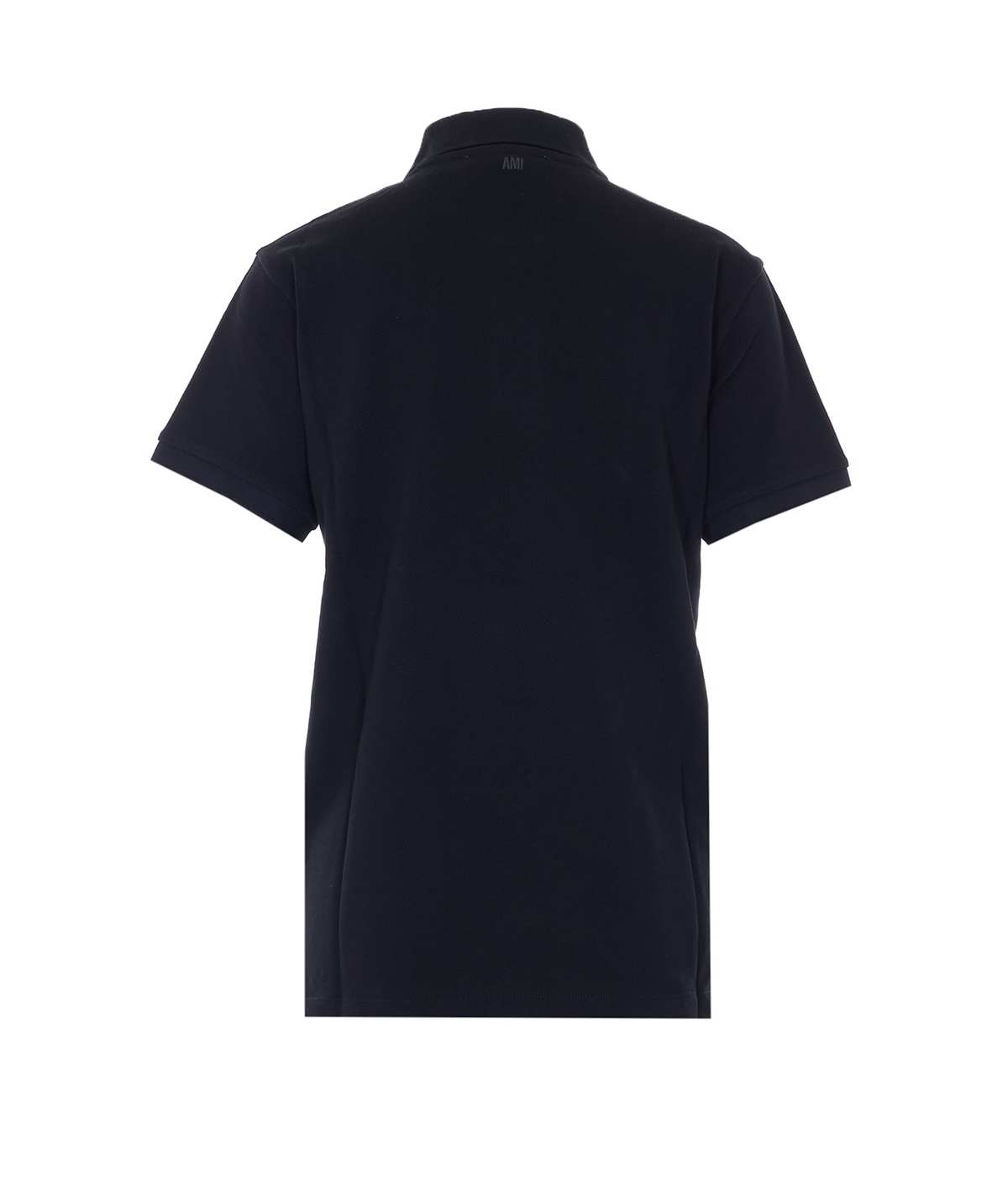 Ami Alexandre Mattiussi Ami De Coeur Polo Shirt - Black - Image 2 of 4
