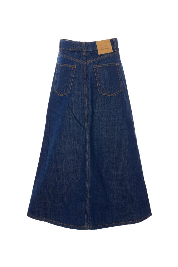 Ami Alexandre Mattiussi Denim Long Skirt - Blue