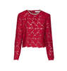 Self-Portrait Lace Crystal Top - Red - Thumbnail 1