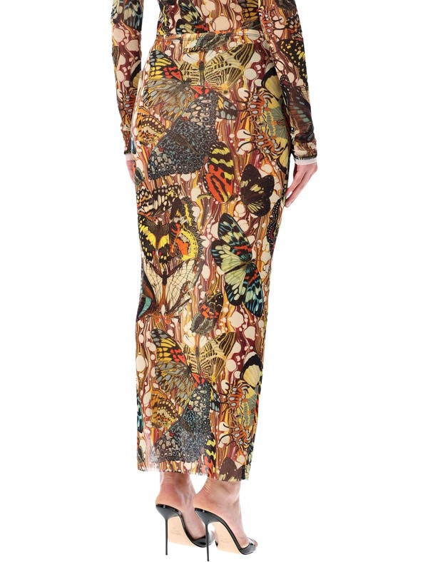 Jean Paul Gaultier Re-edition Butterfly Tulle Skirt - Yellow Multi