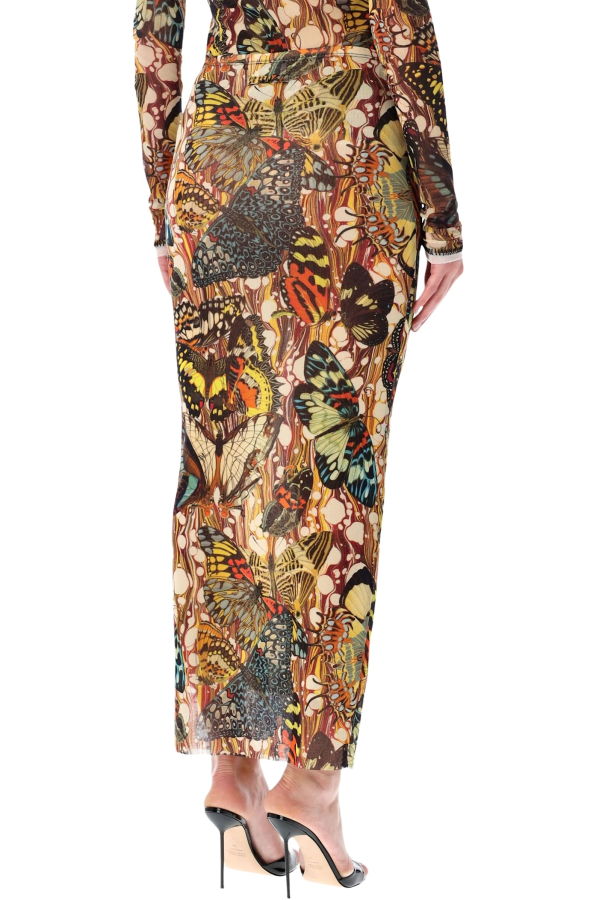 Jean Paul Gaultier Re-edition Butterfly Tulle Skirt - Yellow Multi
