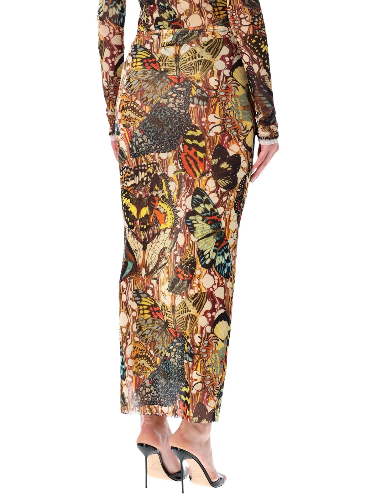 Jean Paul Gaultier Re-edition Butterfly Tulle Skirt - Yellow Multi - Image 2 of 3