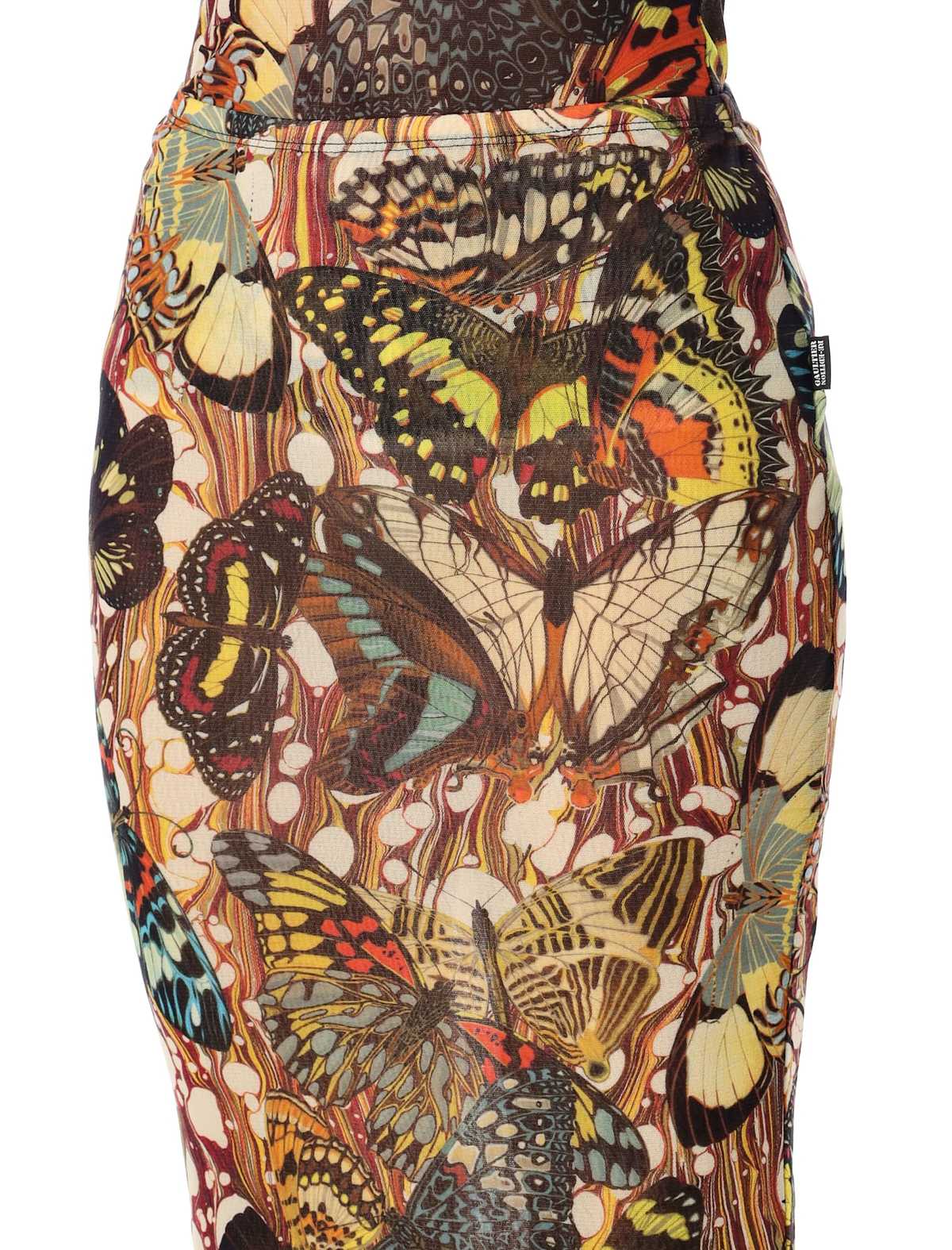 Jean Paul Gaultier Re-edition Butterfly Tulle Skirt - Yellow Multi - Image 3 of 3