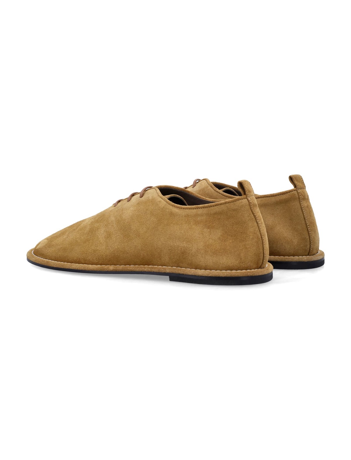 Ami Alexandre Mattiussi Ami Paris Suede Derby Midi Shoes - Beige - Image 3 of 3