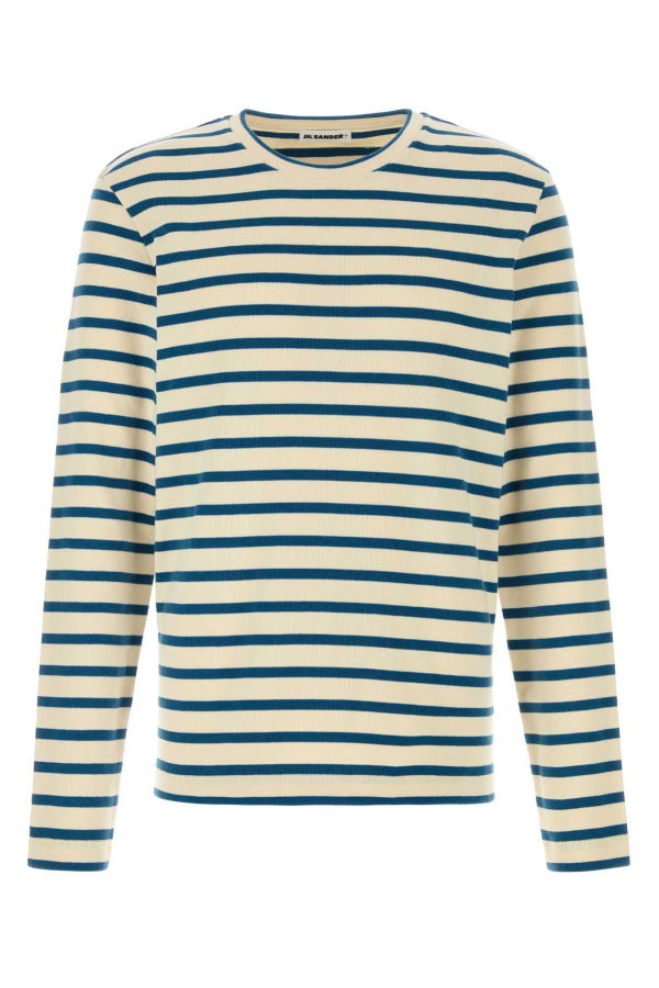 Jil Sander Embroidered Cotton T-shirt T-Shirt - Cornsilk