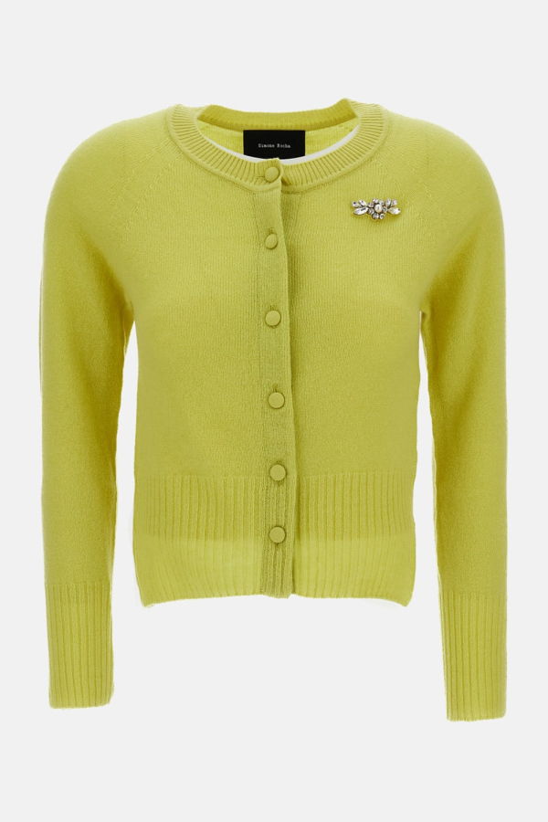 Simone Rocha Cashmere Cardigan - Yellow